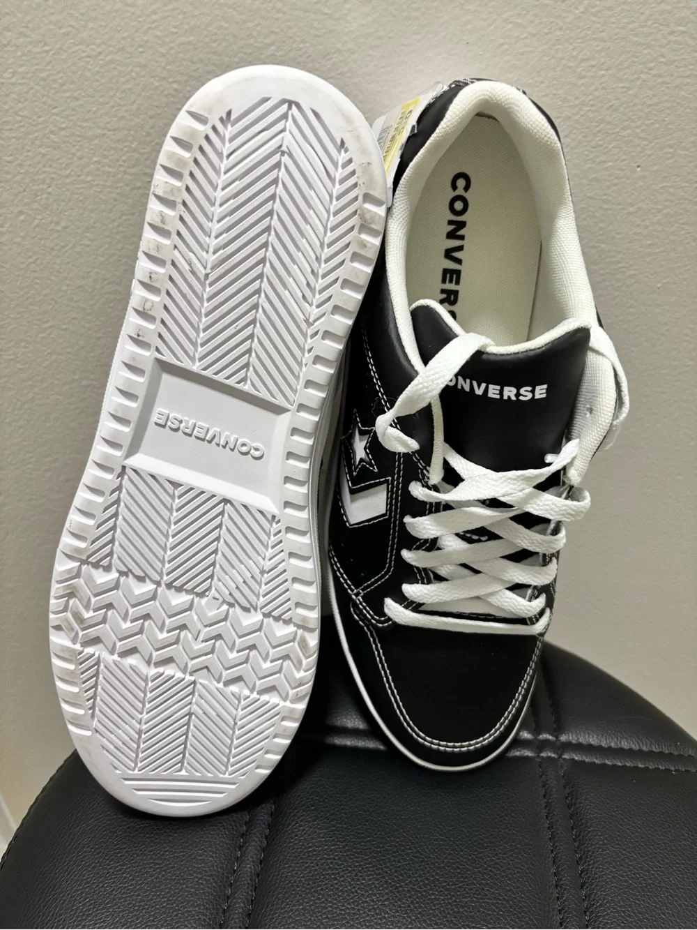 Unisex Converse Day 1 Court Classic Sneakers in the black and white W 10.5 Men 9